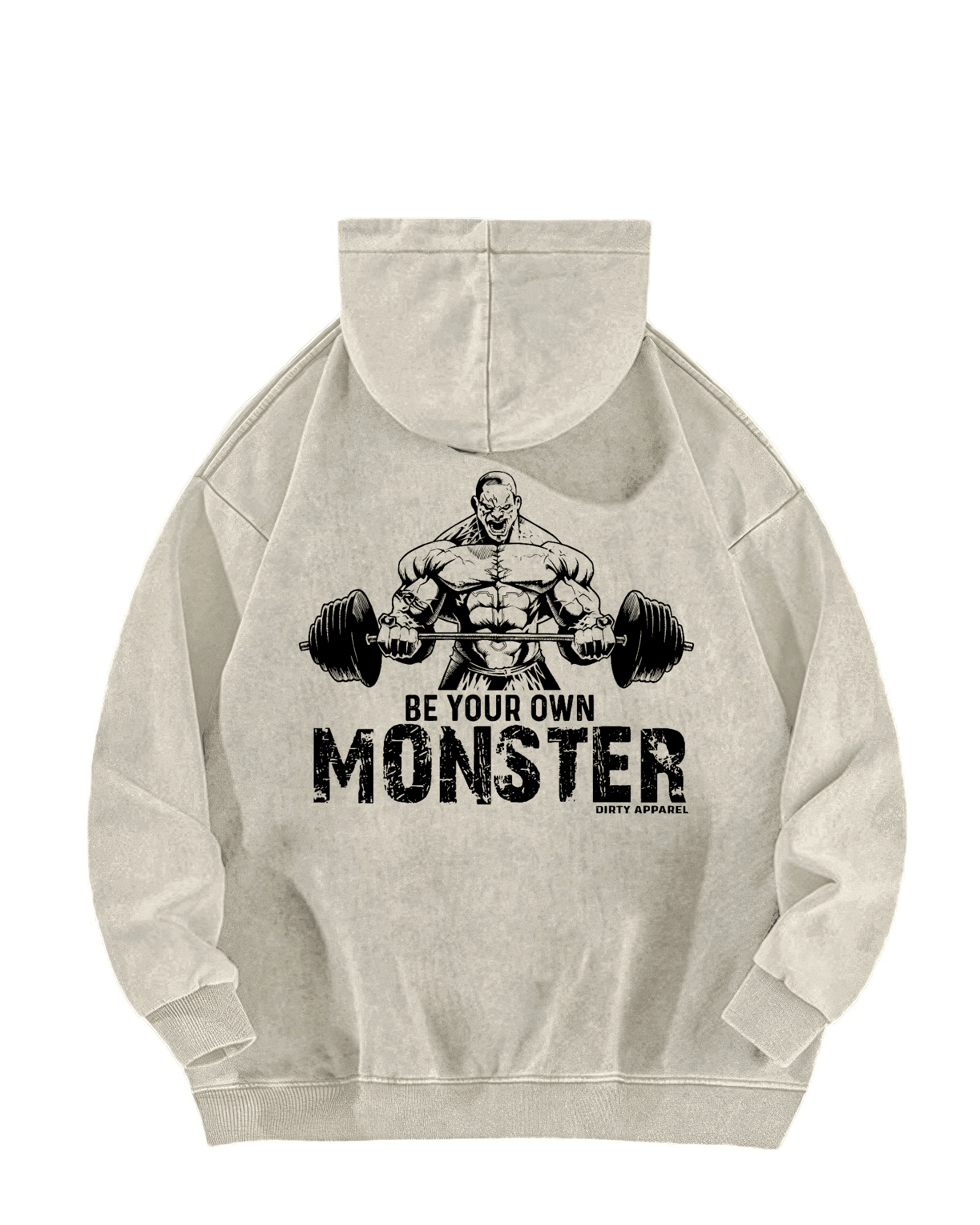 BLUZA Z KAPTUREM BE YOUR OWN MONSTER WASHED - Ironfit PL