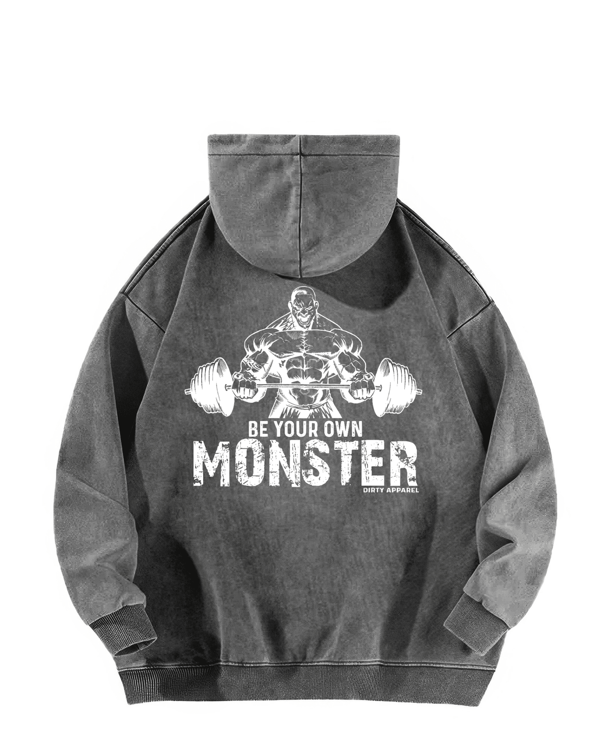 BLUZA Z KAPTUREM BE YOUR OWN MONSTER WASHED - Ironfit PL