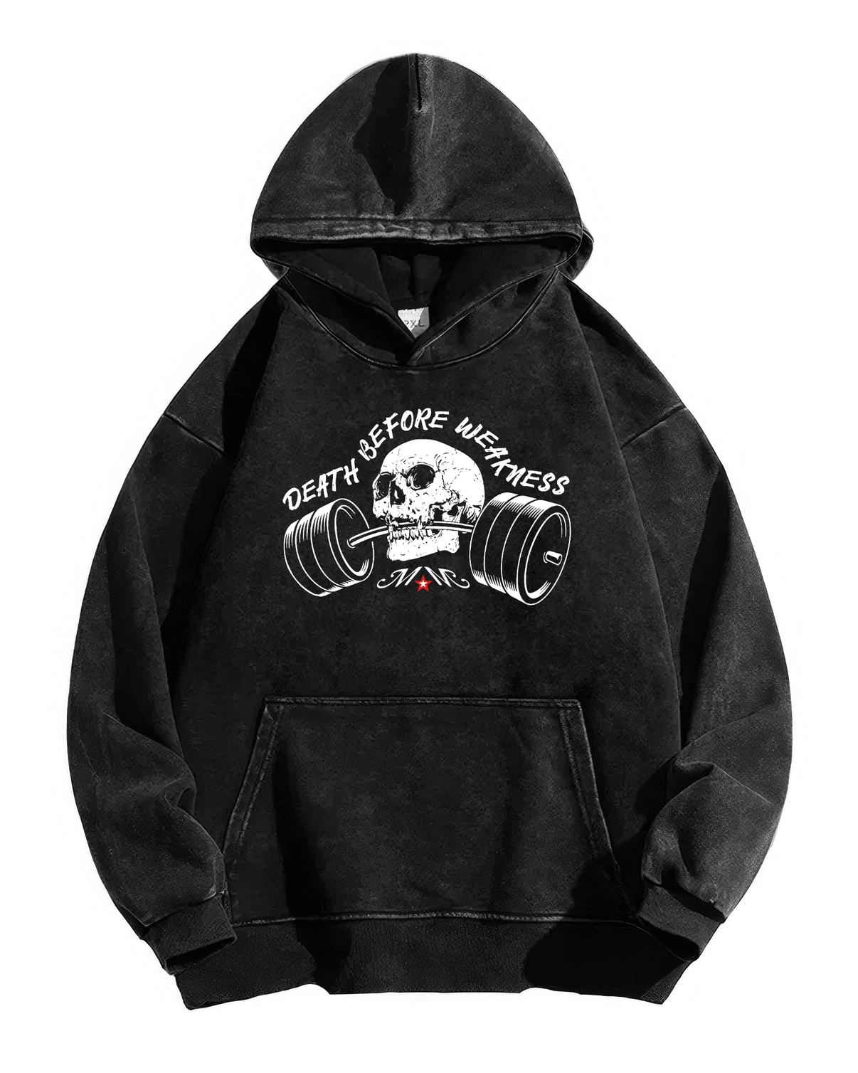 BLUZA Z KAPTUREM DEATH BEFORE WEAKNESS - Ironfit PL