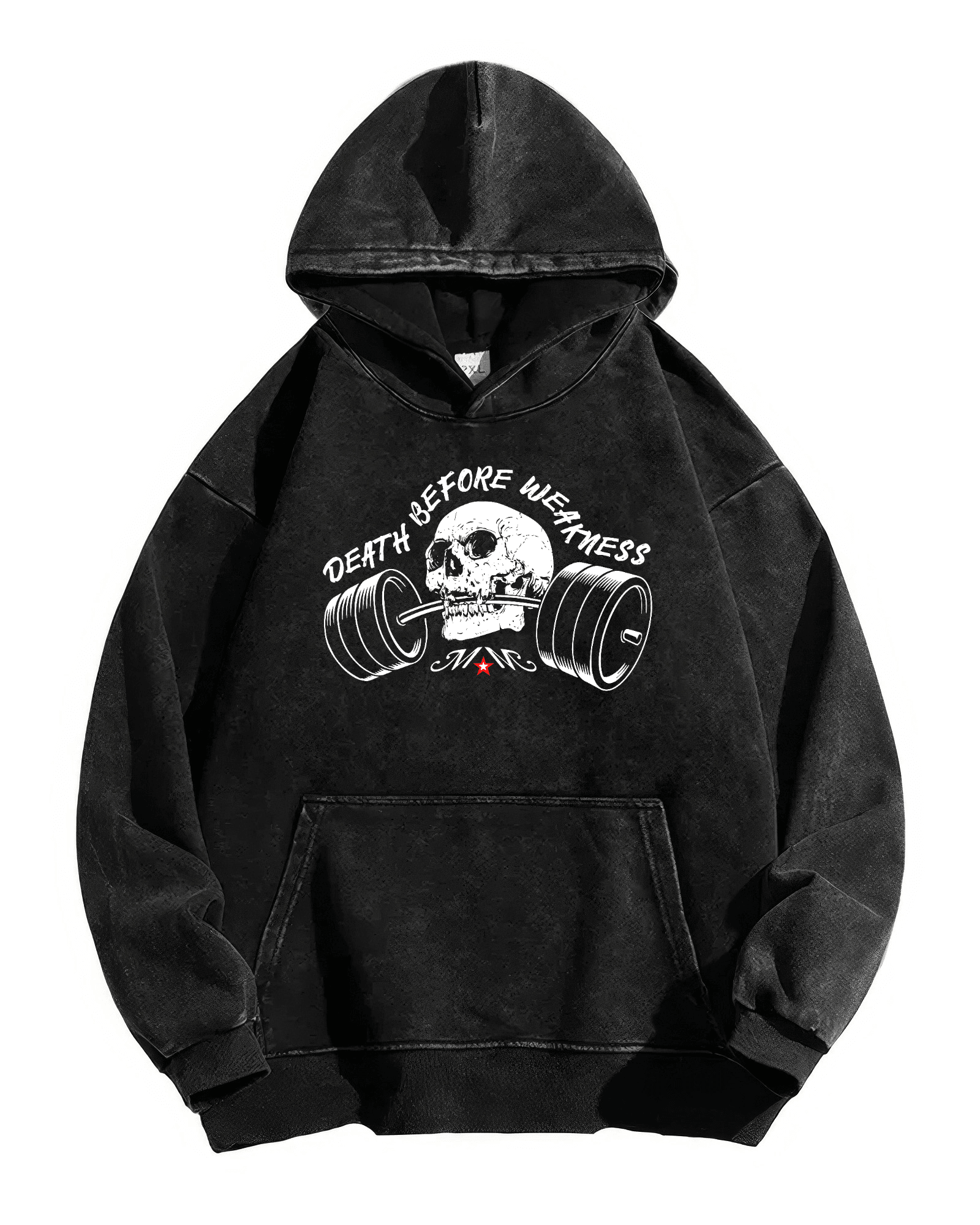 BLUZA Z KAPTUREM DEATH BEFORE WEAKNESS - Ironfit PL