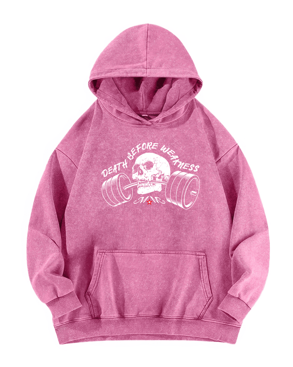 BLUZA Z KAPTUREM DEATH BEFORE WEAKNESS - Ironfit PL