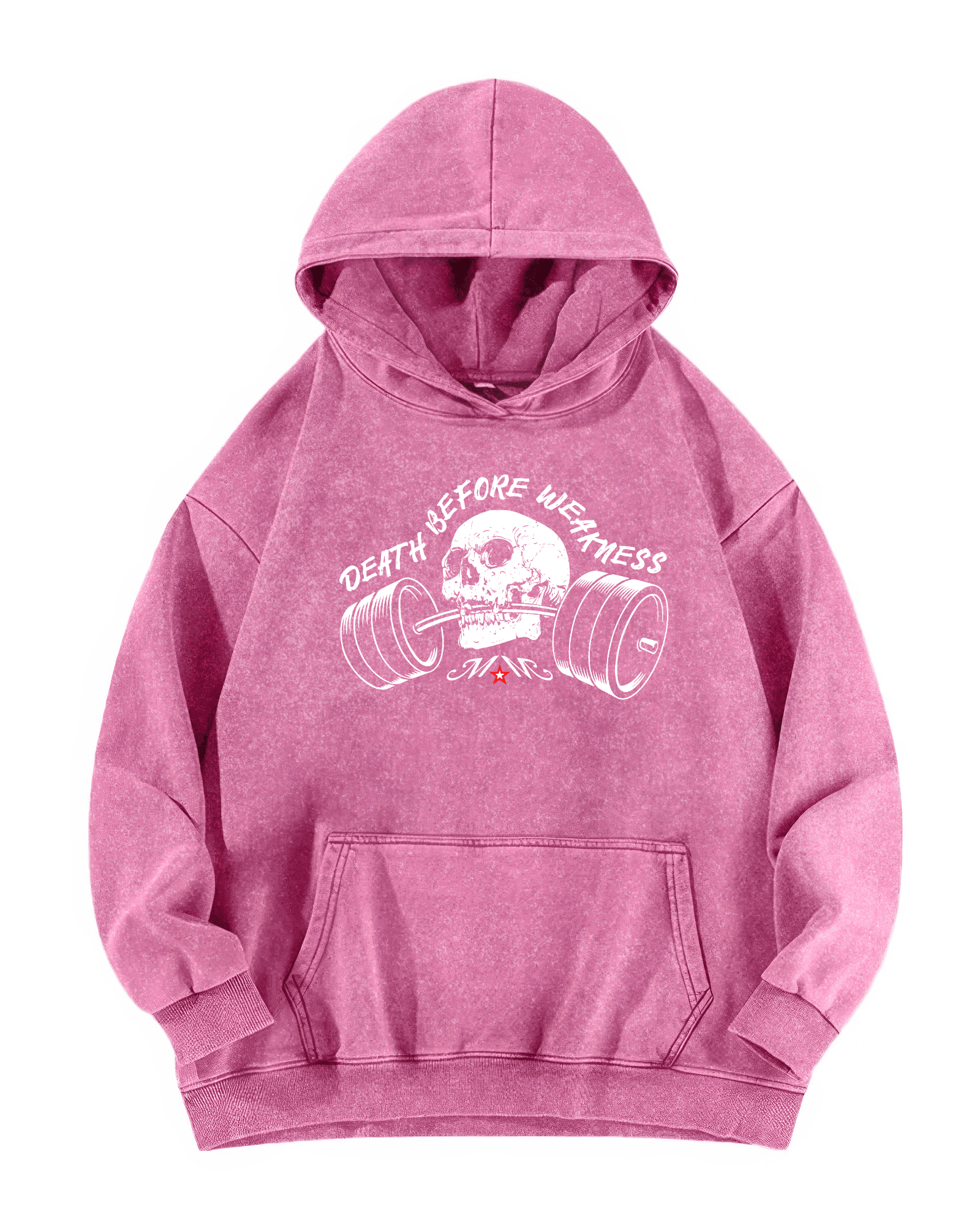 BLUZA Z KAPTUREM DEATH BEFORE WEAKNESS - Ironfit PL