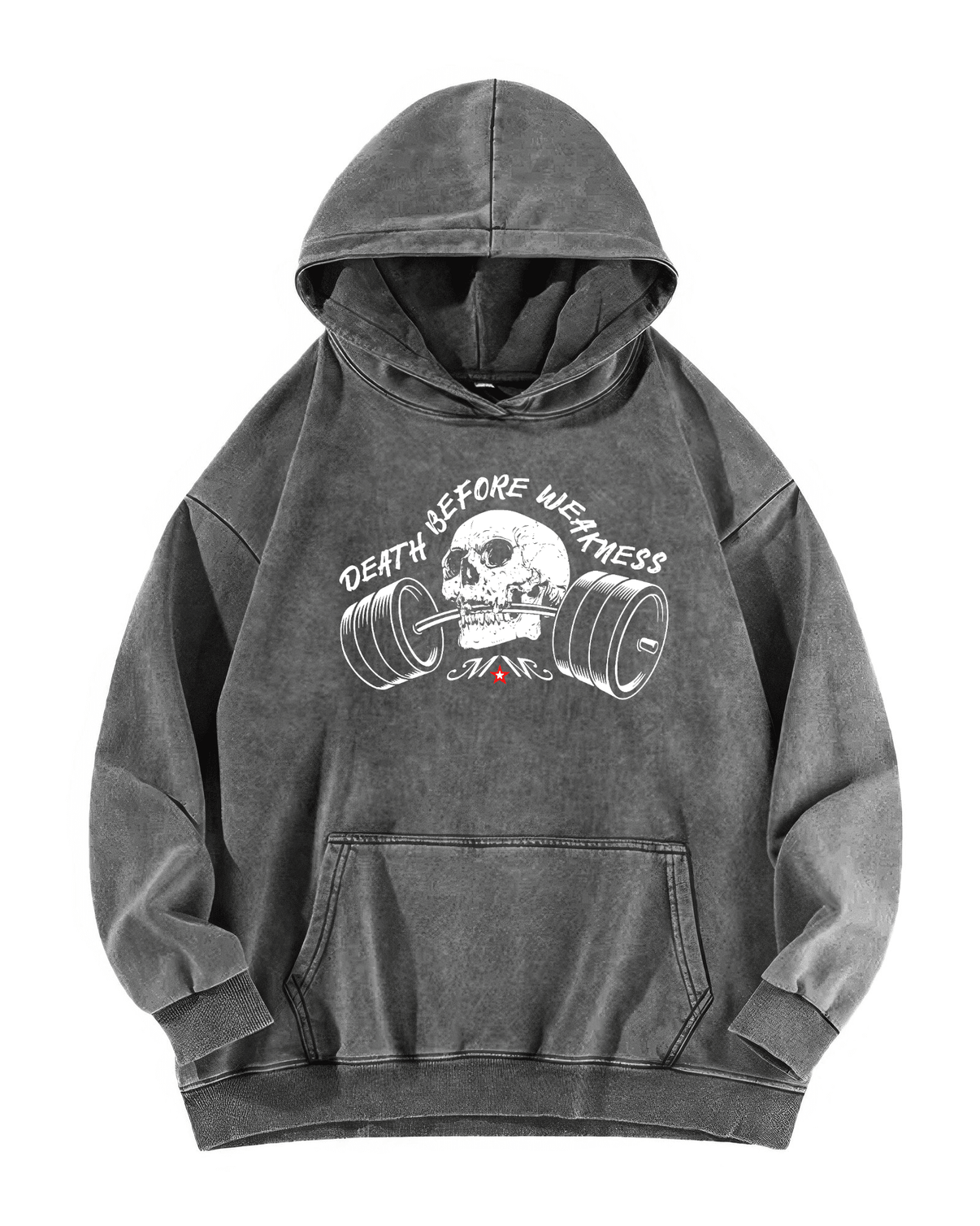 BLUZA Z KAPTUREM DEATH BEFORE WEAKNESS - Ironfit PL