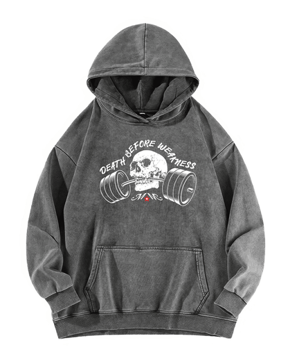 BLUZA Z KAPTUREM DEATH BEFORE WEAKNESS - Ironfit PL
