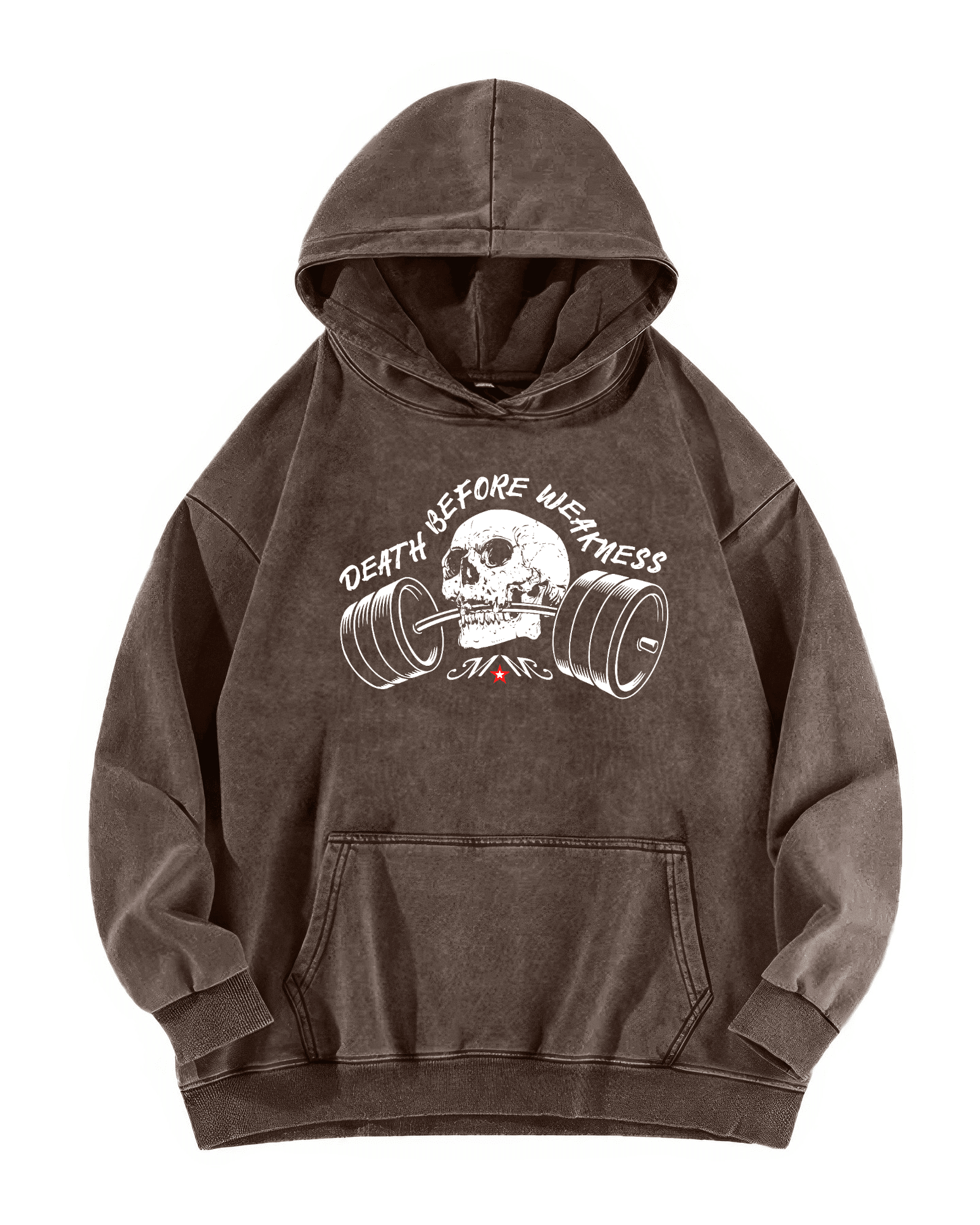BLUZA Z KAPTUREM DEATH BEFORE WEAKNESS - Ironfit PL