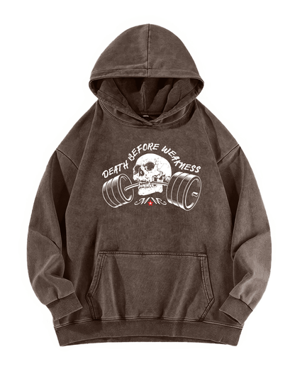 BLUZA Z KAPTUREM DEATH BEFORE WEAKNESS - Ironfit PL