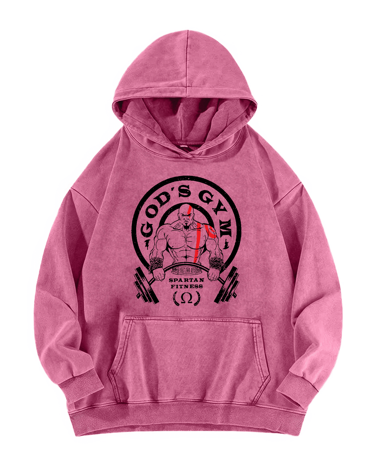 BLUZA Z KAPTUREM GOD'S GYM WASHED - Ironfit PL