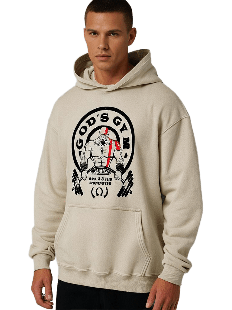 BLUZA Z KAPTUREM GOD'S GYM WASHED - Ironfit PL