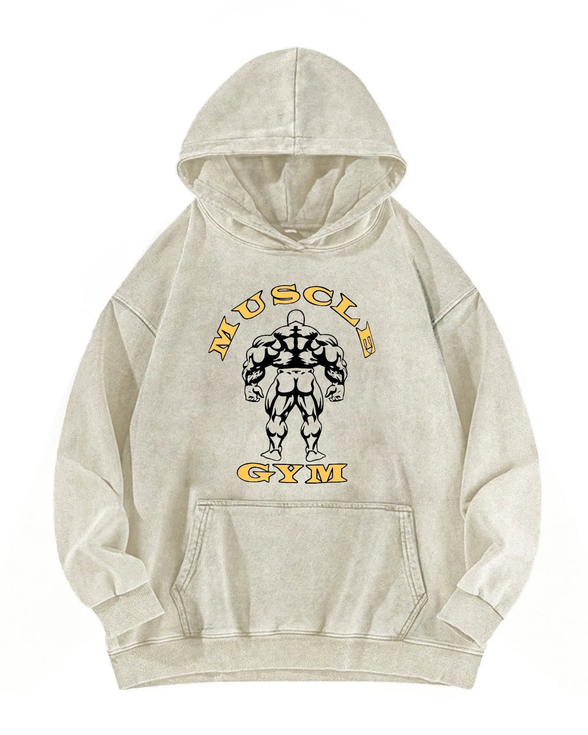 BLUZA Z KAPTUREM MUSCLE GYM WASHED - Ironfit PL