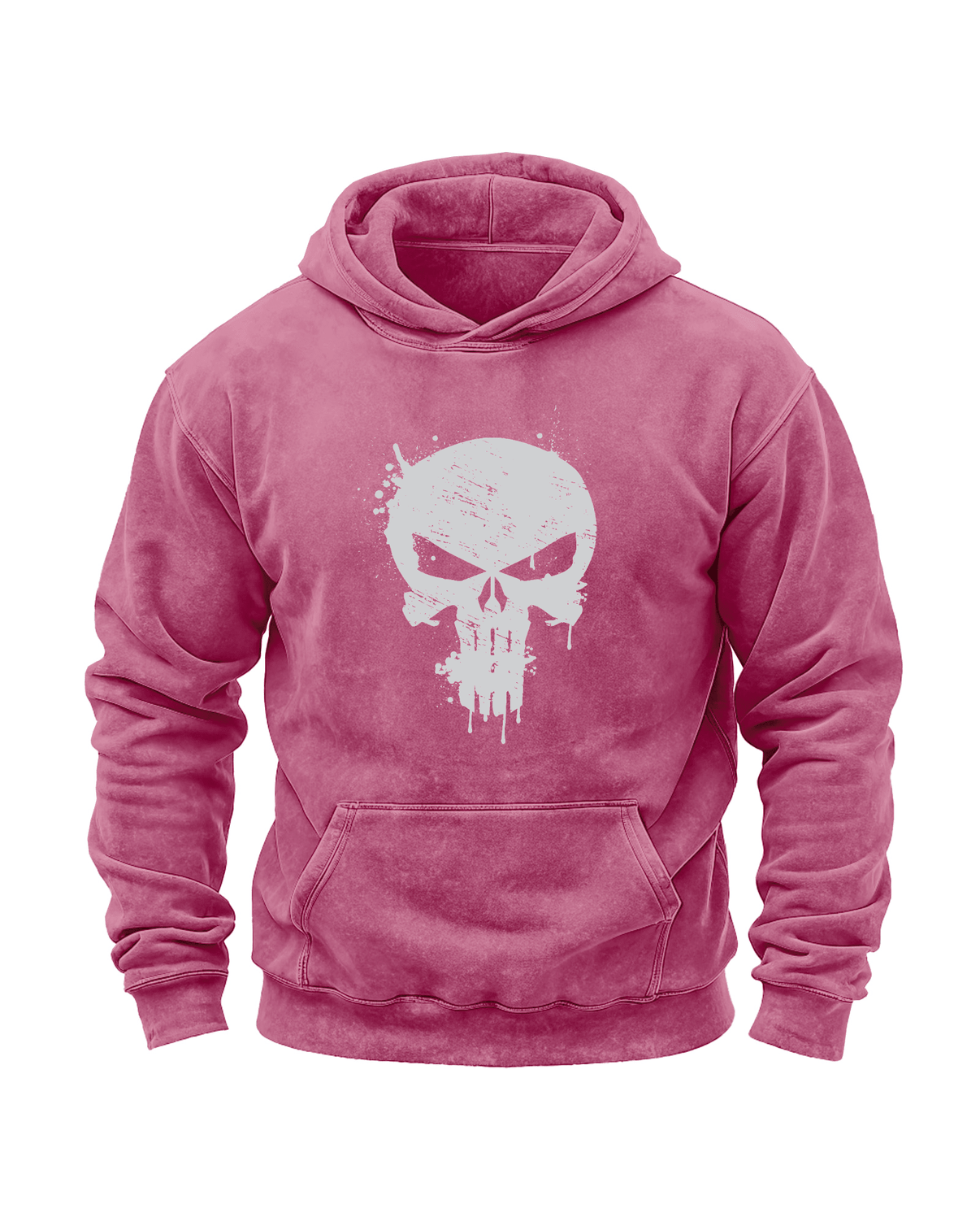 BLUZA Z KAPTUREM SKULL WASHED - Ironfit PL