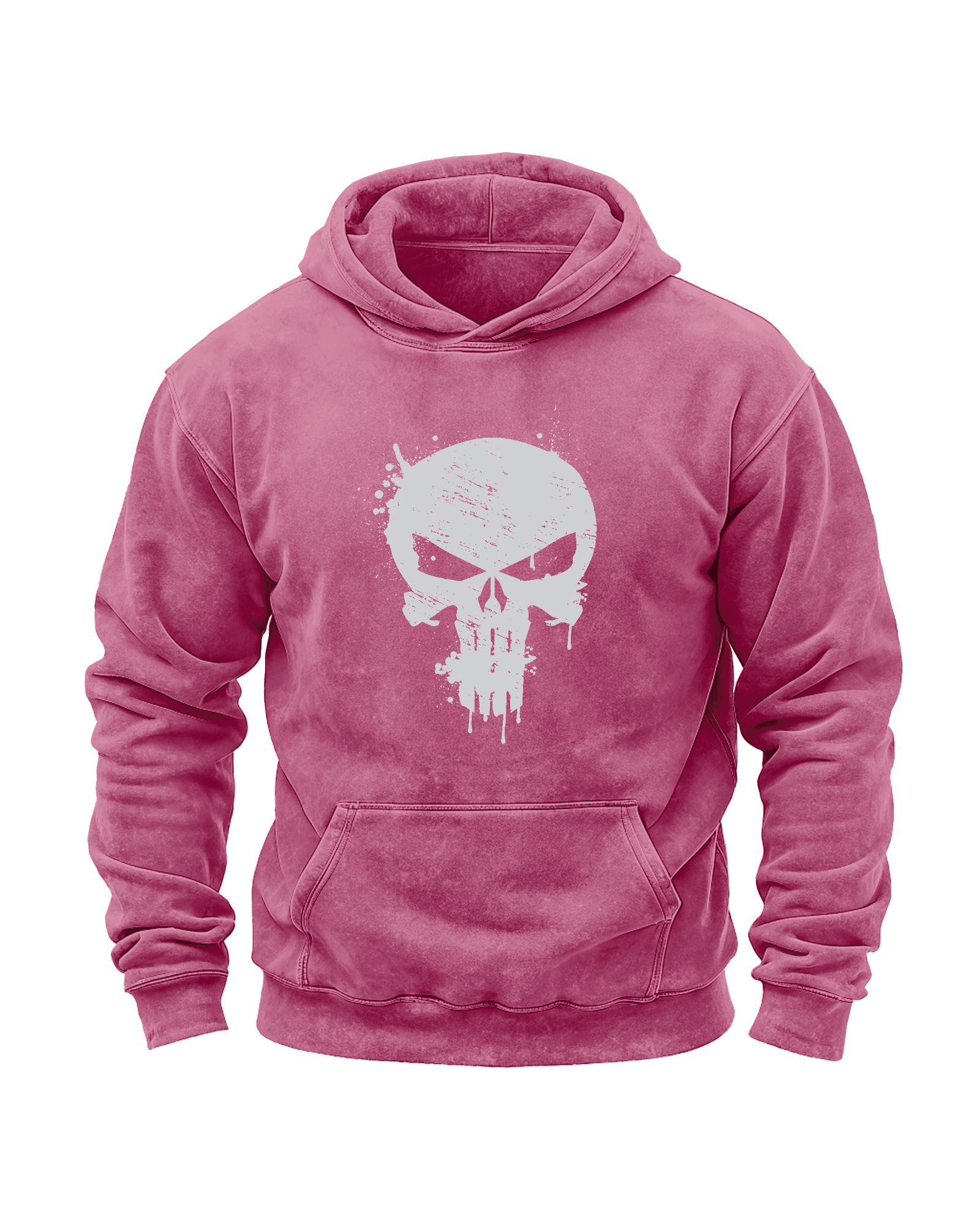 BLUZA Z KAPTUREM SKULL WASHED - Ironfit PL
