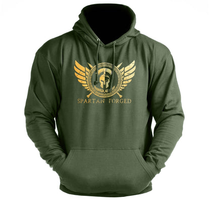 Bluza z kapturem Spartan Forged Cheszt. Gold - Ironfit PL