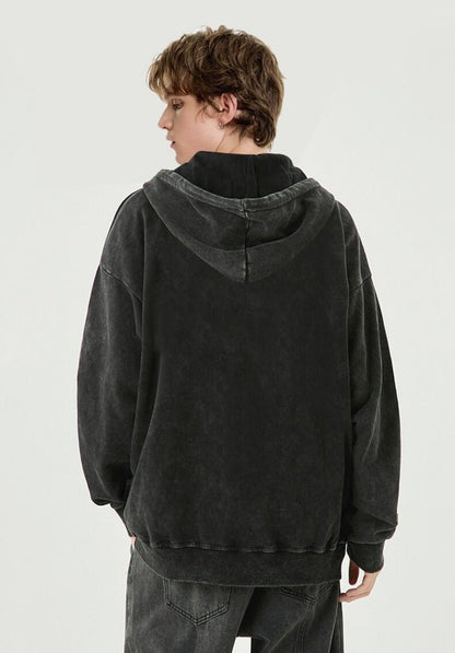 Bluza z kapturem Washed Zipper - Ironfit PL