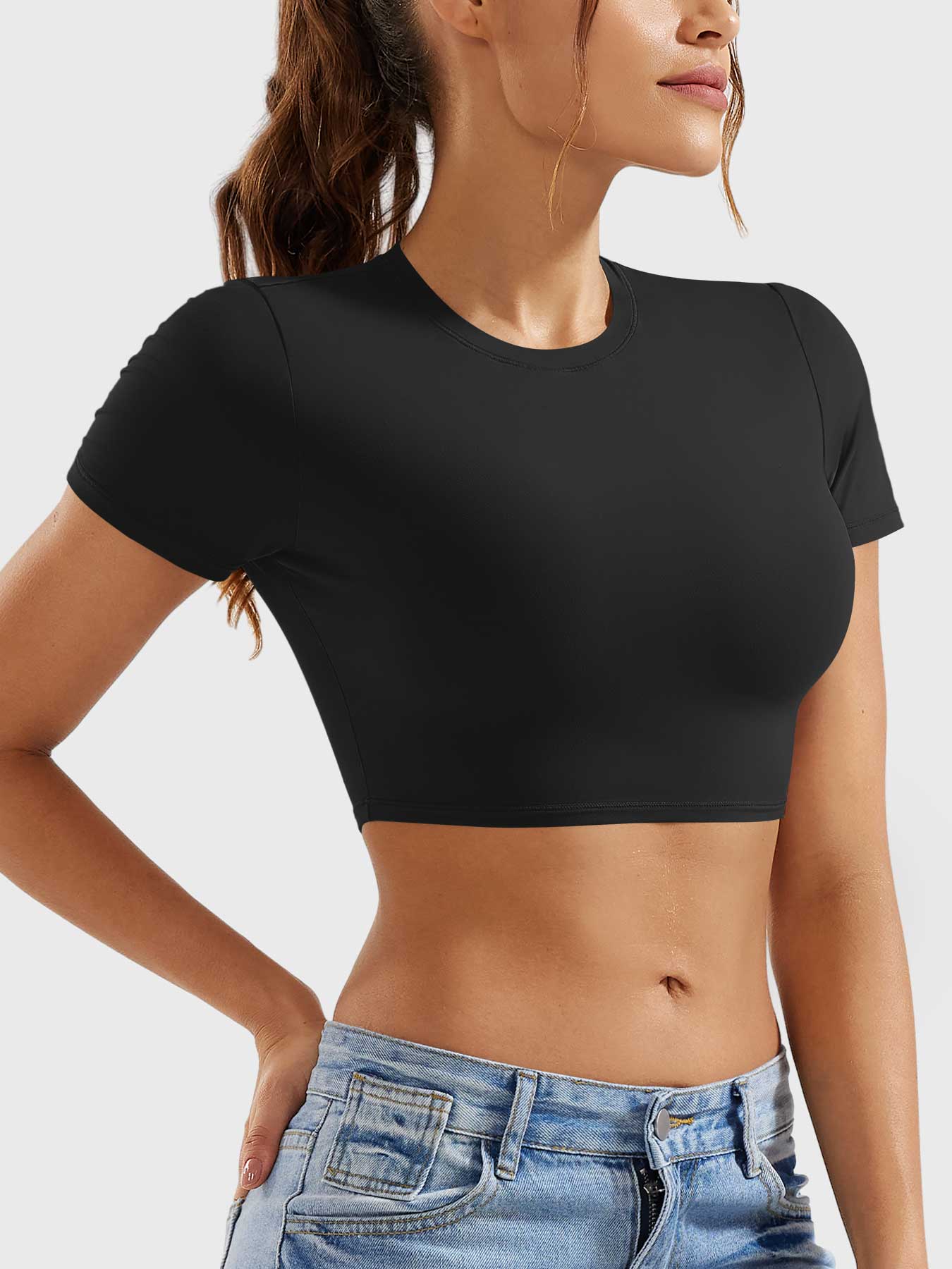 Crop Top Ironfit z krótkim rękawem - Ironfit PL
