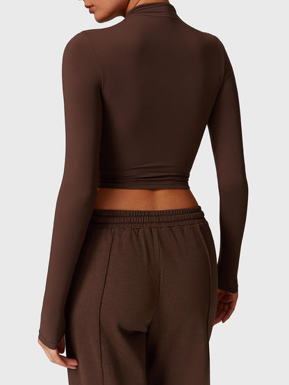 Crop Top z golfem Ironfit Turtle Neck - Ironfit PL