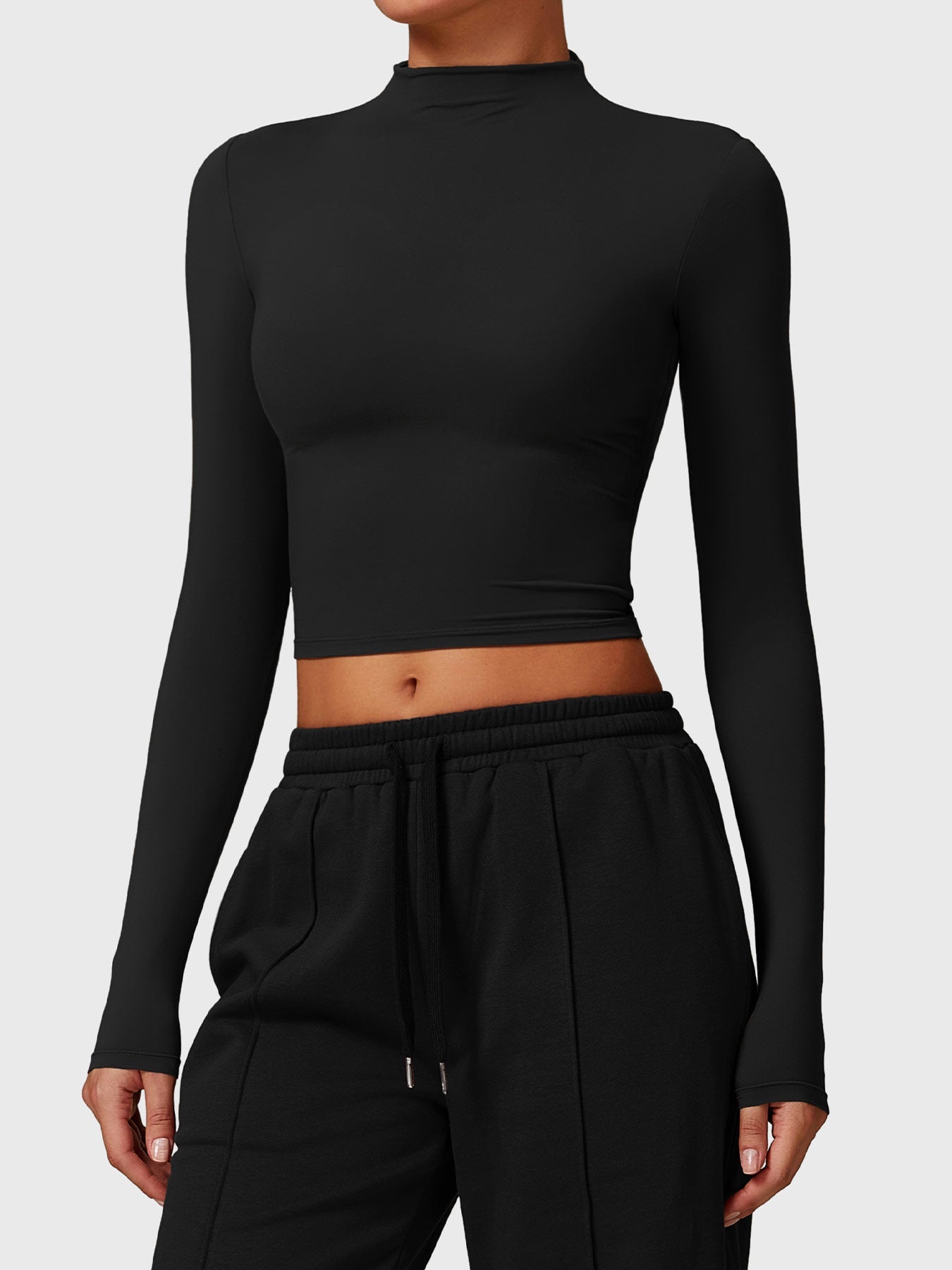 Crop Top z golfem Ironfit Turtle Neck - Ironfit PL