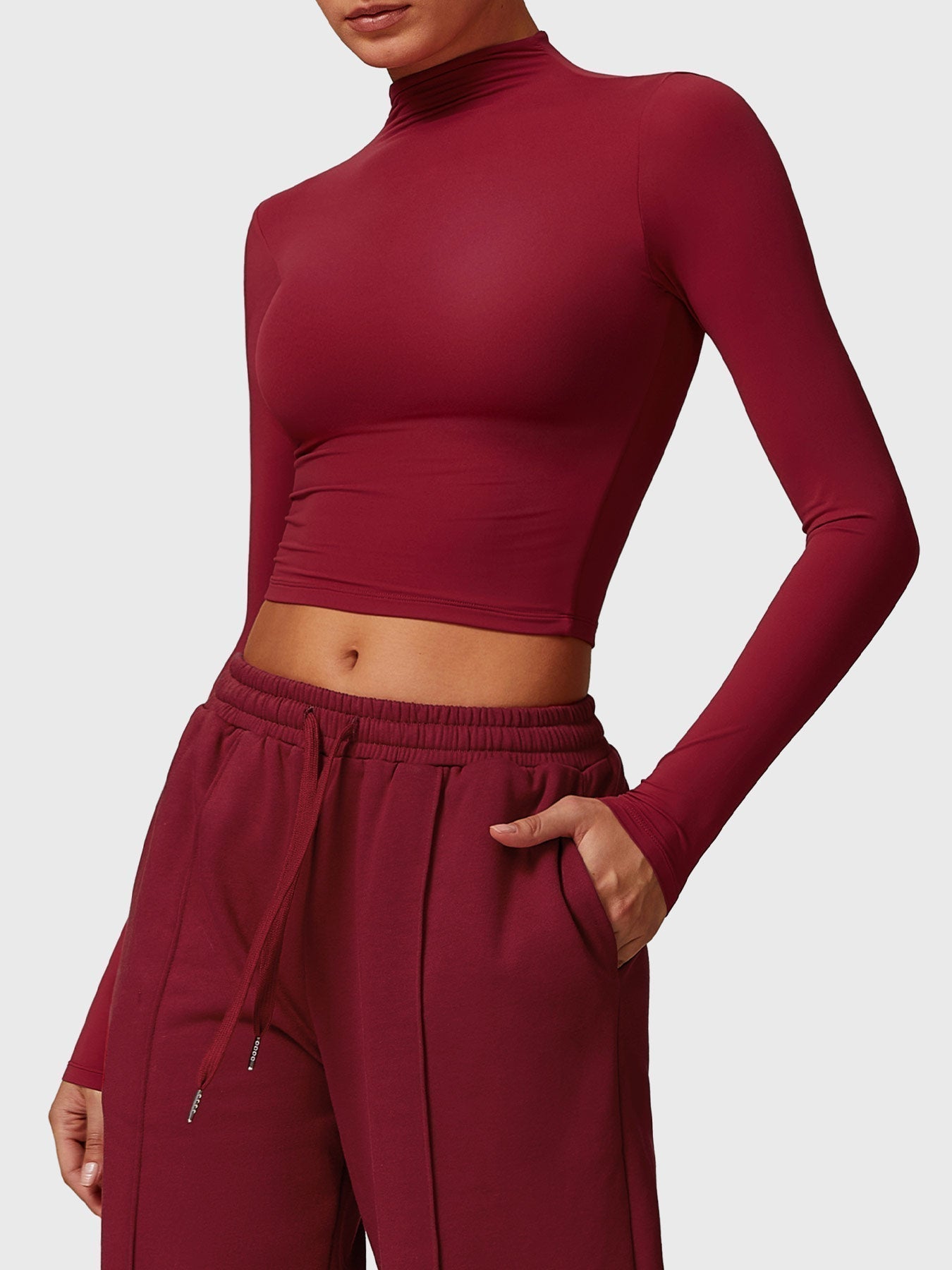 Crop Top z golfem Ironfit Turtle Neck - Ironfit PL