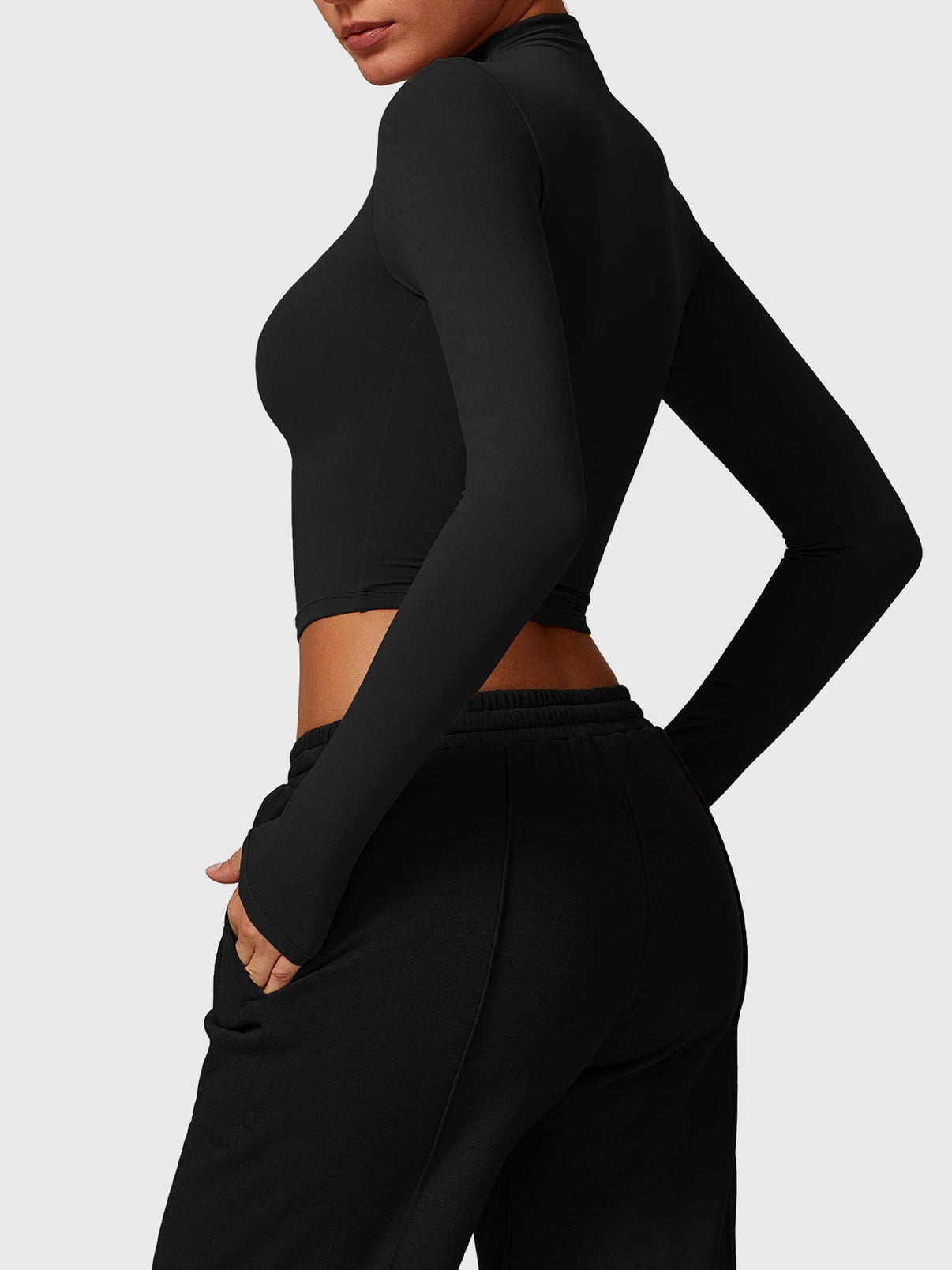 Crop Top z golfem Ironfit Turtle Neck - Ironfit PL