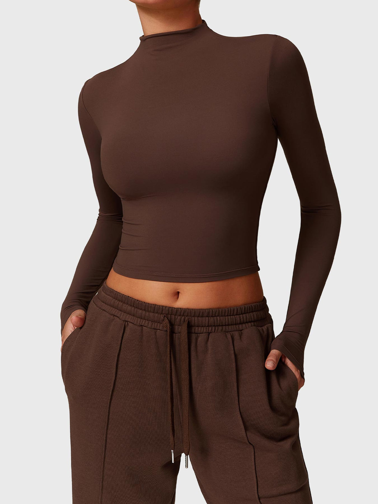 Crop Top z golfem Ironfit Turtle Neck - Ironfit PL