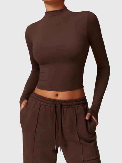 Crop Top z golfem Ironfit Turtle Neck - Ironfit PL