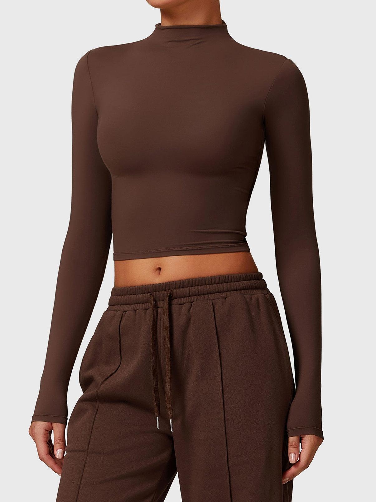 Crop Top z golfem Ironfit Turtle Neck - Ironfit PL