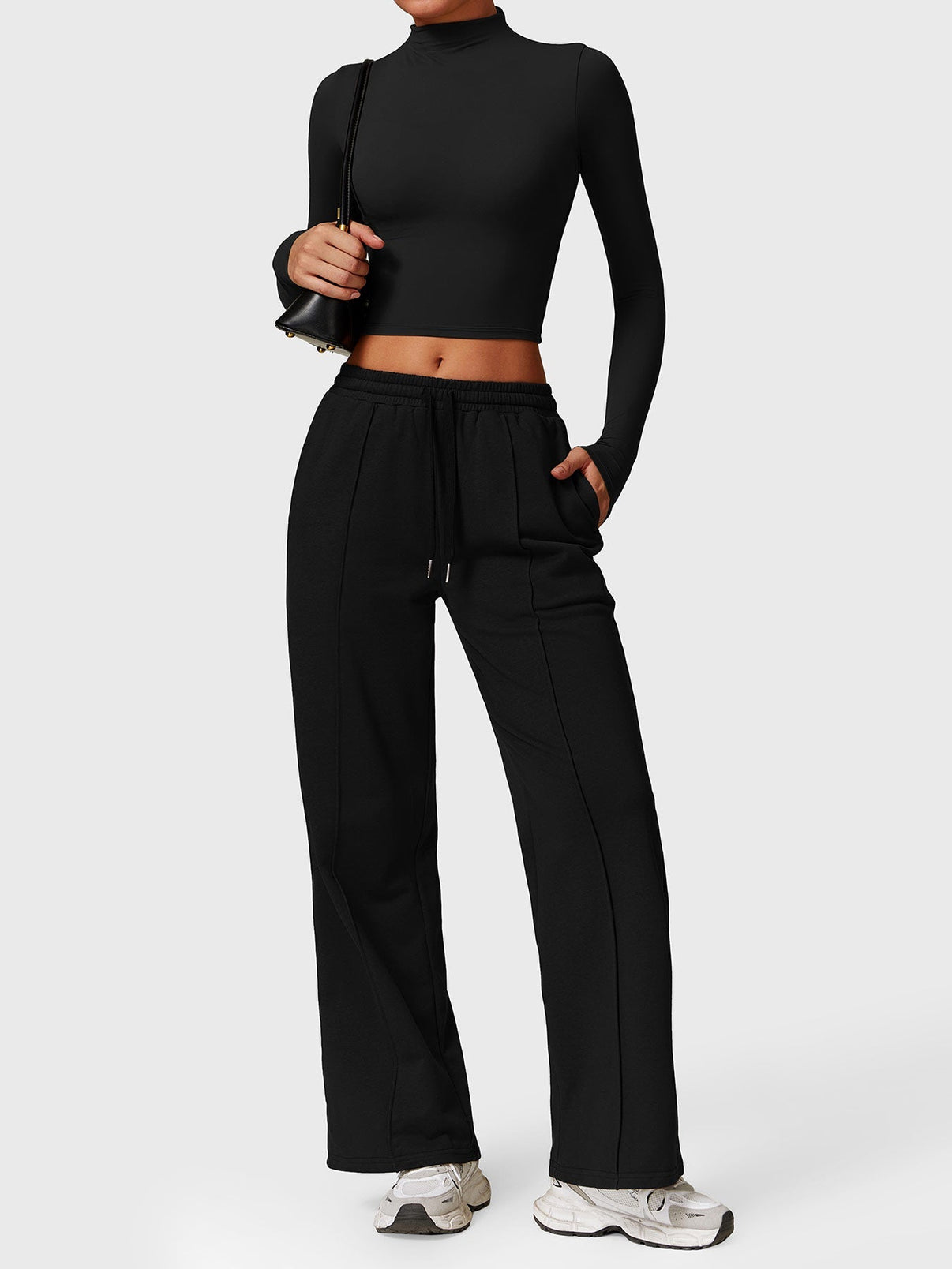 Crop Top z golfem Ironfit Turtle Neck - Ironfit PL