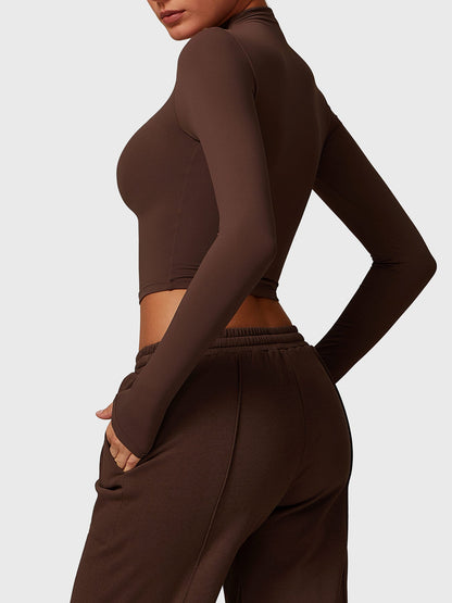 Crop Top z golfem Ironfit Turtle Neck - Ironfit PL