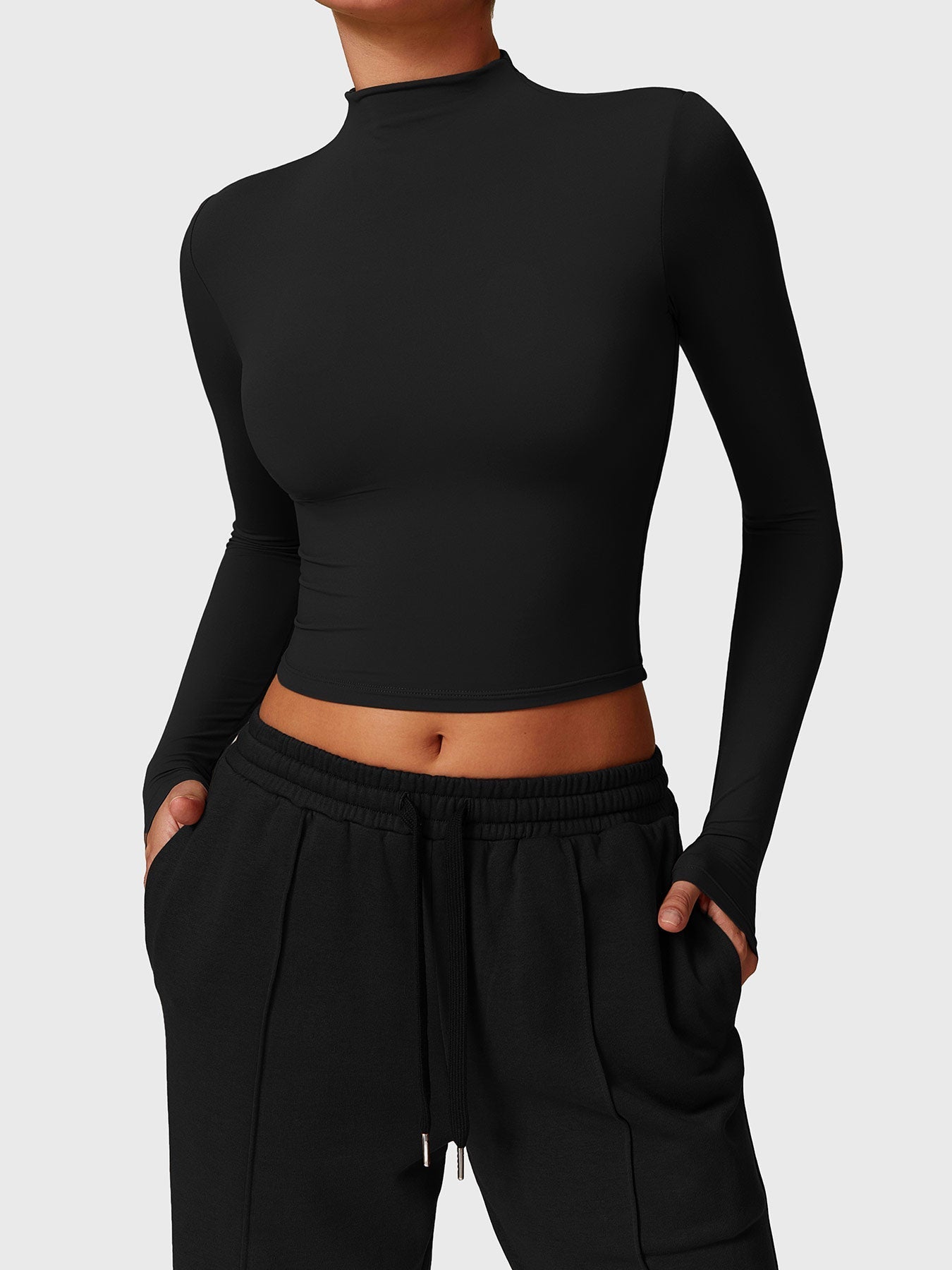 Crop Top z golfem Ironfit Turtle Neck - Ironfit PL