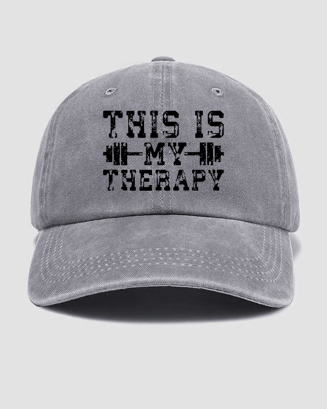 Czapka z daszkiem This Is My Therapy Washed - Ironfit PL
