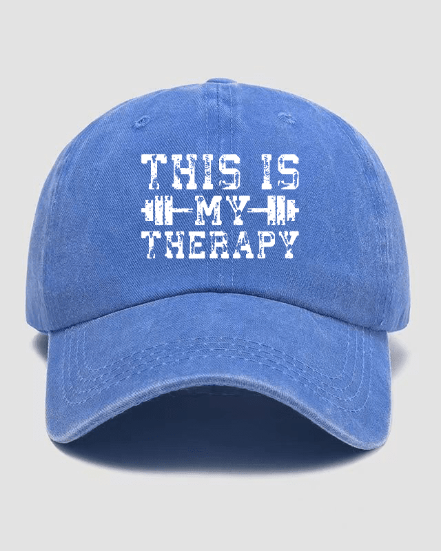 Czapka z daszkiem This Is My Therapy Washed - Ironfit PL