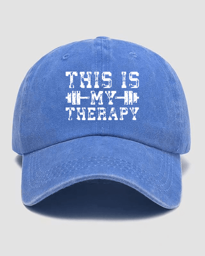 Czapka z daszkiem This Is My Therapy Washed - Ironfit PL