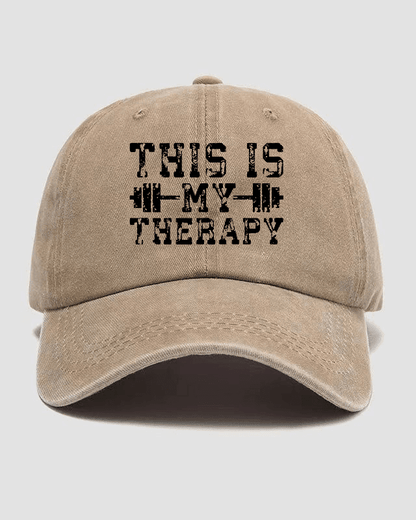 Czapka z daszkiem This Is My Therapy Washed - Ironfit PL