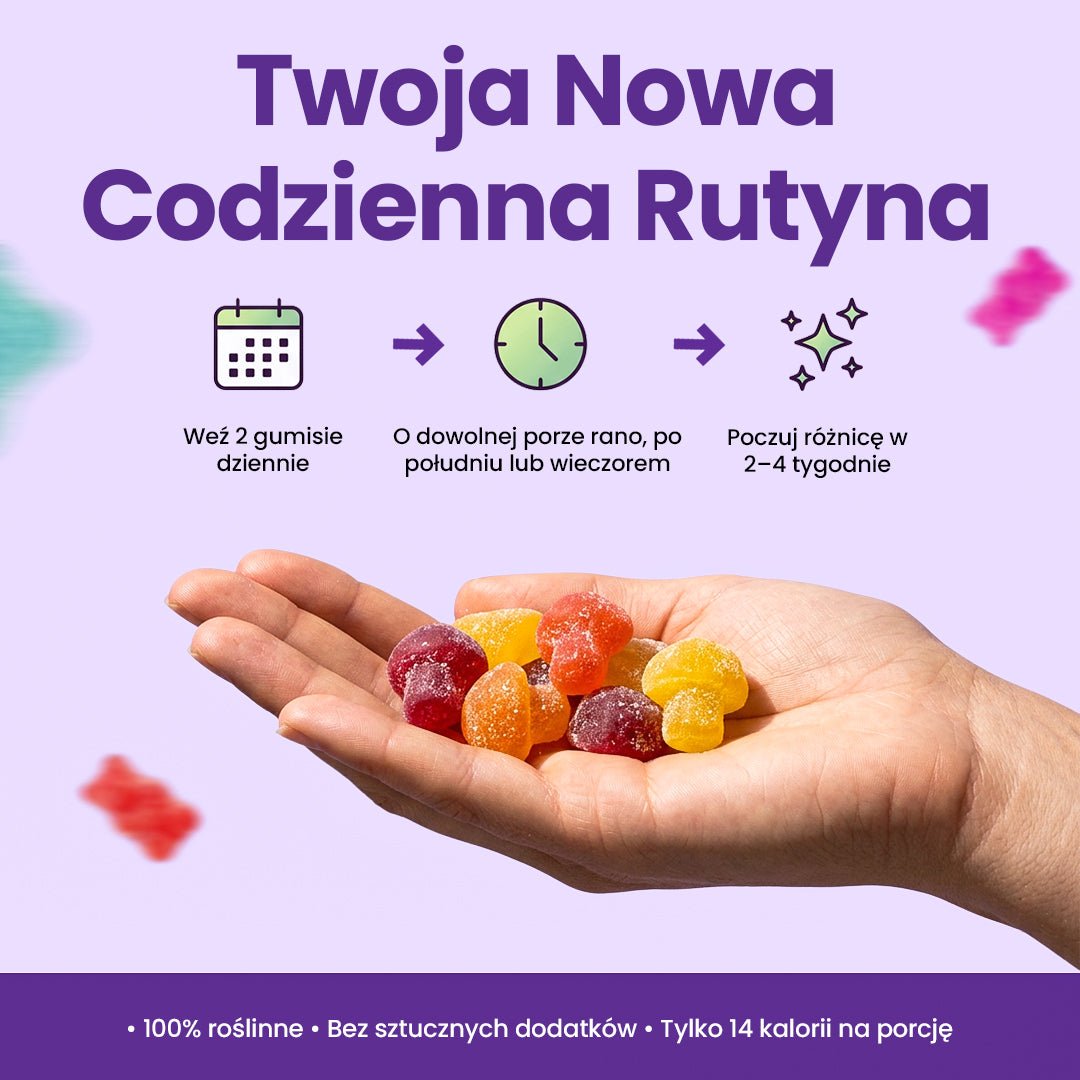 Gummies na koncentrację i relaks – Lion’s Mane + Ashwagandha 2500 mg (80 szt.) - Ironfit PL