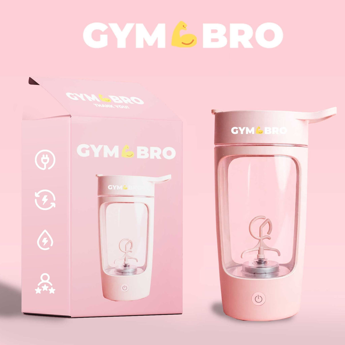 Gym Bro – samoczyszczący shaker proteinowy - Ironfit PL
