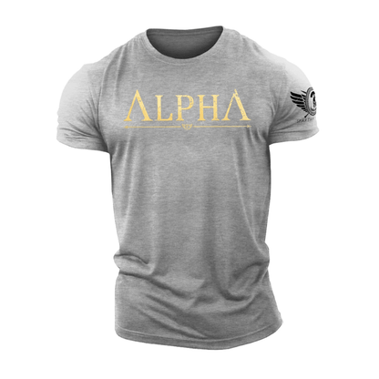 Koszulka ALPHA Gold Spartan Forged - Ironfit PL