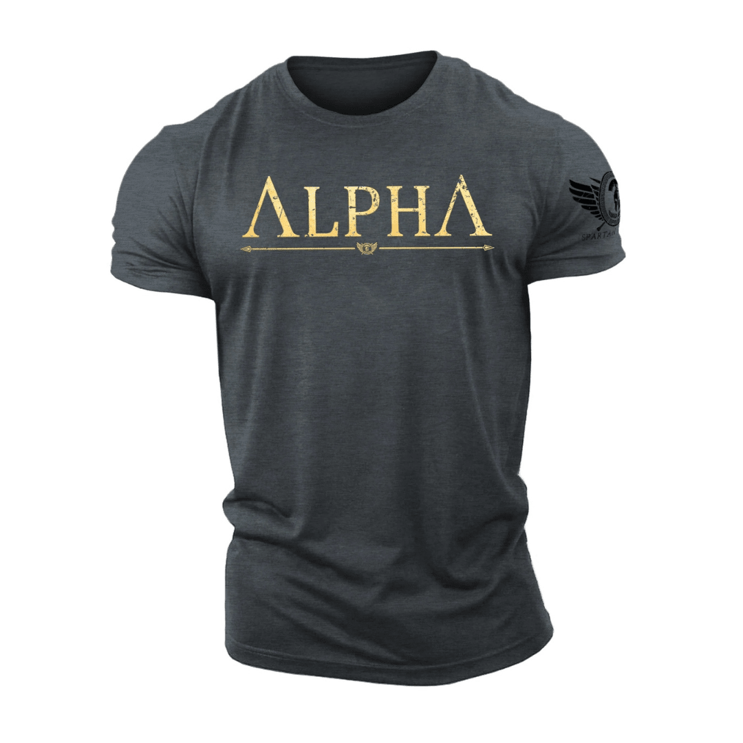 Koszulka ALPHA Gold Spartan Forged - Ironfit PL