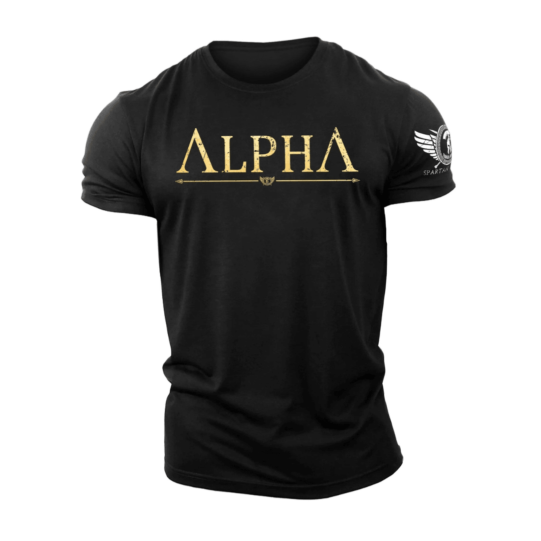 Koszulka ALPHA Gold Spartan Forged - Ironfit PL