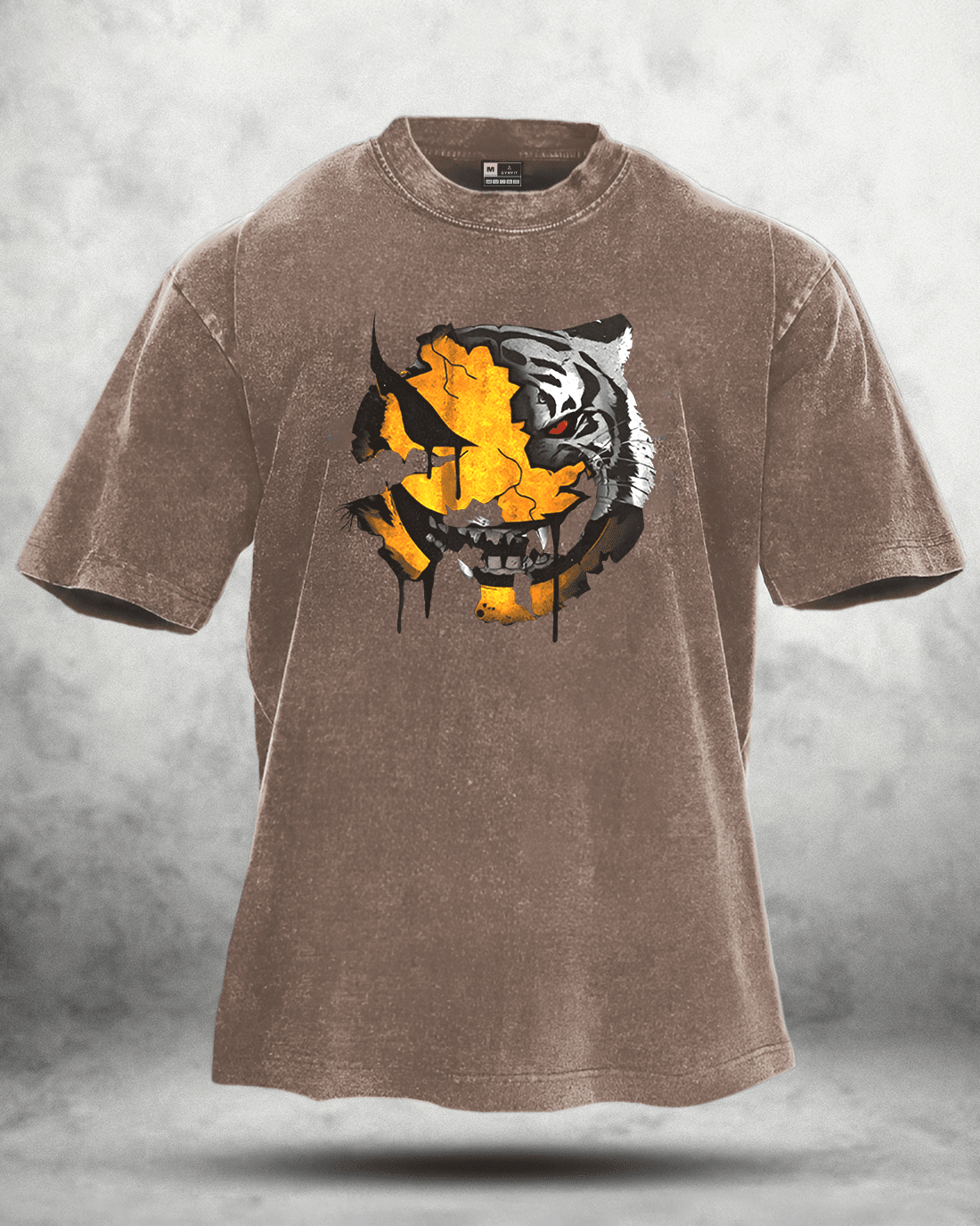KOSZULKA ANGRY SMILEY WASHED - Ironfit PL