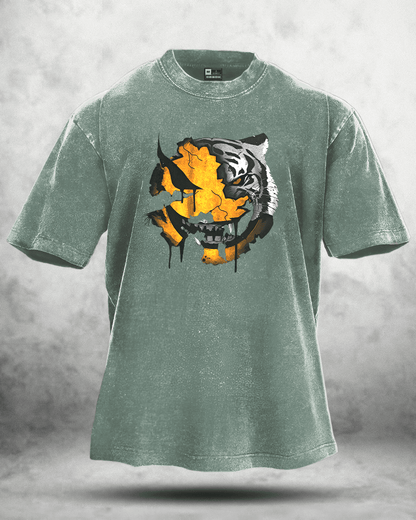 KOSZULKA ANGRY SMILEY WASHED - Ironfit PL