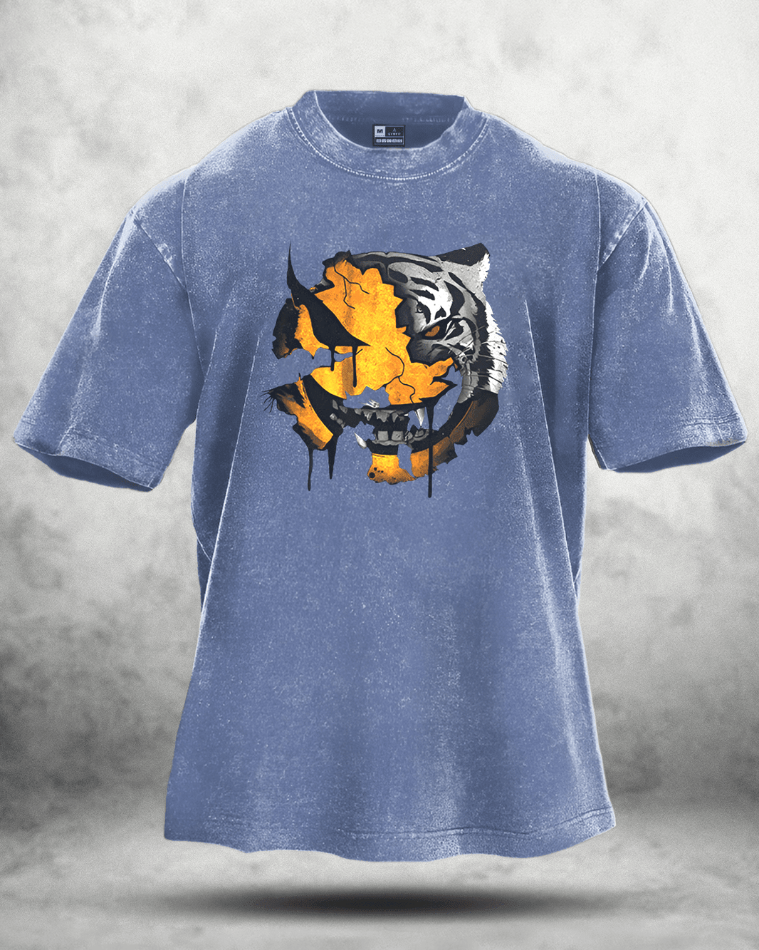 KOSZULKA ANGRY SMILEY WASHED - Ironfit PL