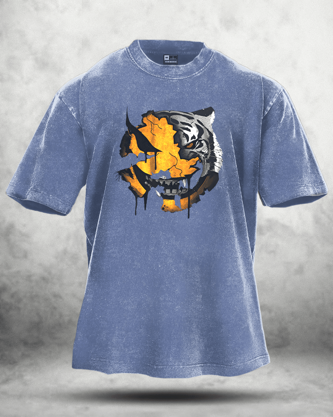 KOSZULKA ANGRY SMILEY WASHED - Ironfit PL
