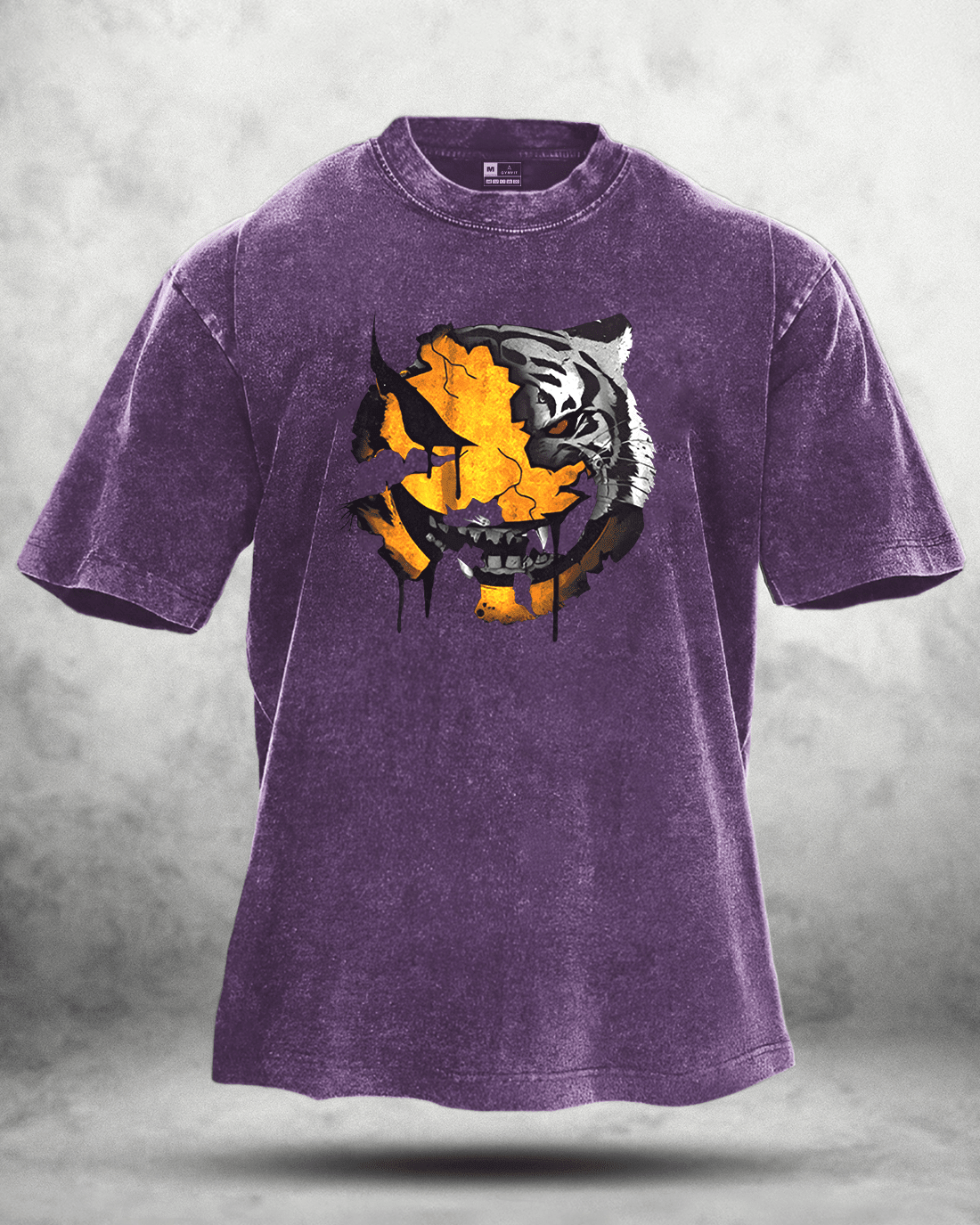 KOSZULKA ANGRY SMILEY WASHED - Ironfit PL
