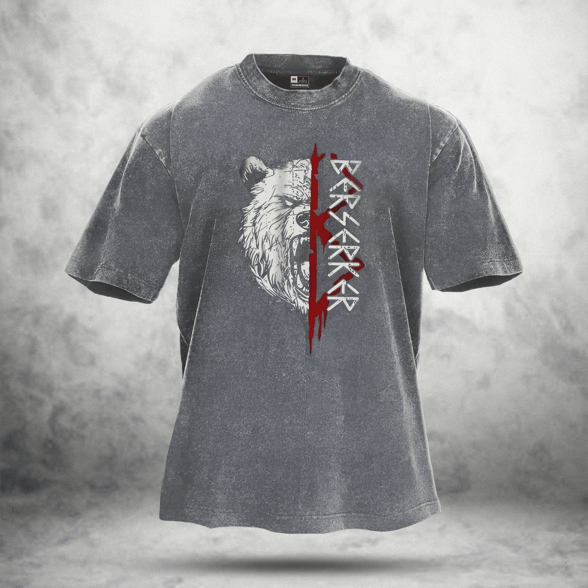 KOSZULKA BEAR RITUAL WASHED - Ironfit PL