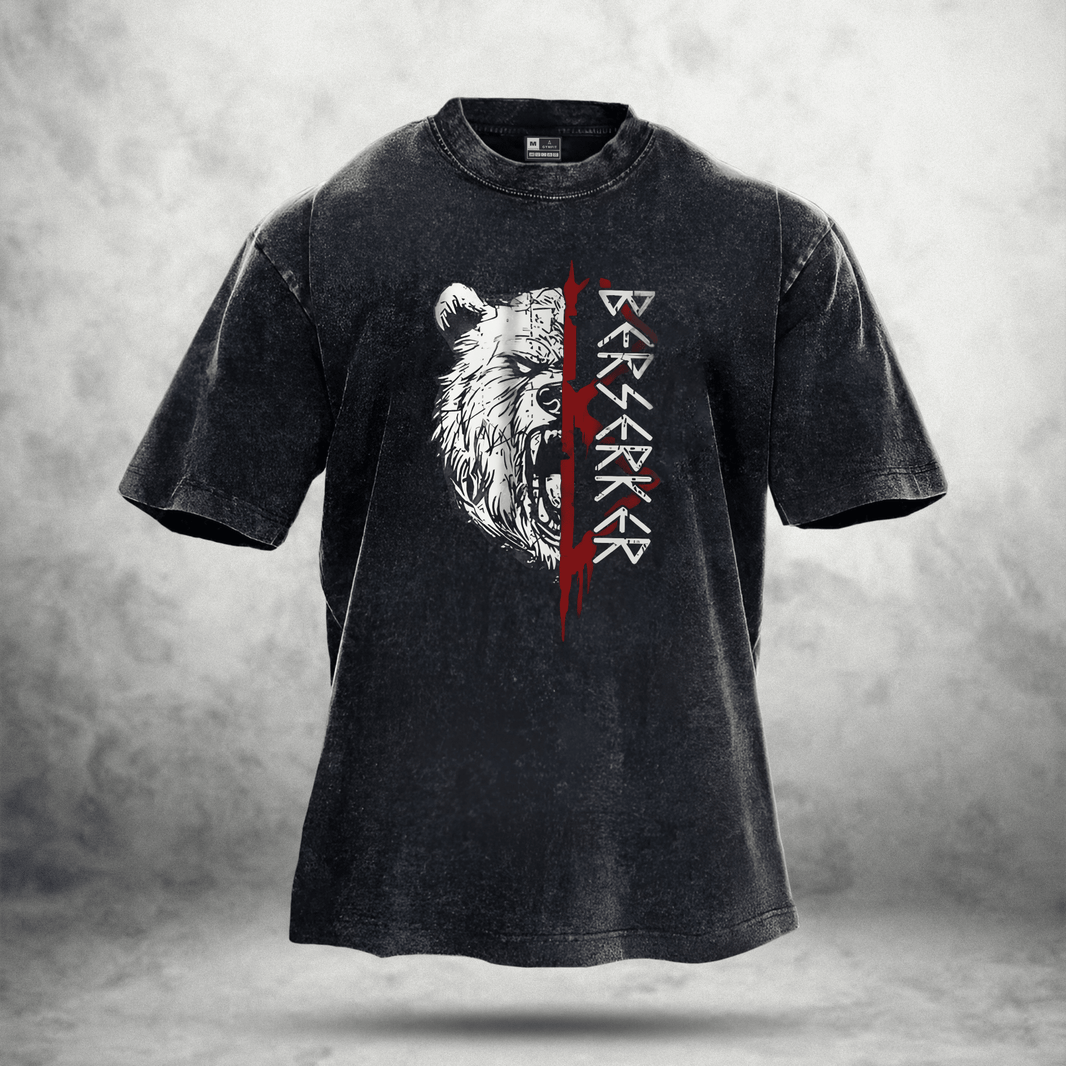 KOSZULKA BEAR RITUAL WASHED - Ironfit PL