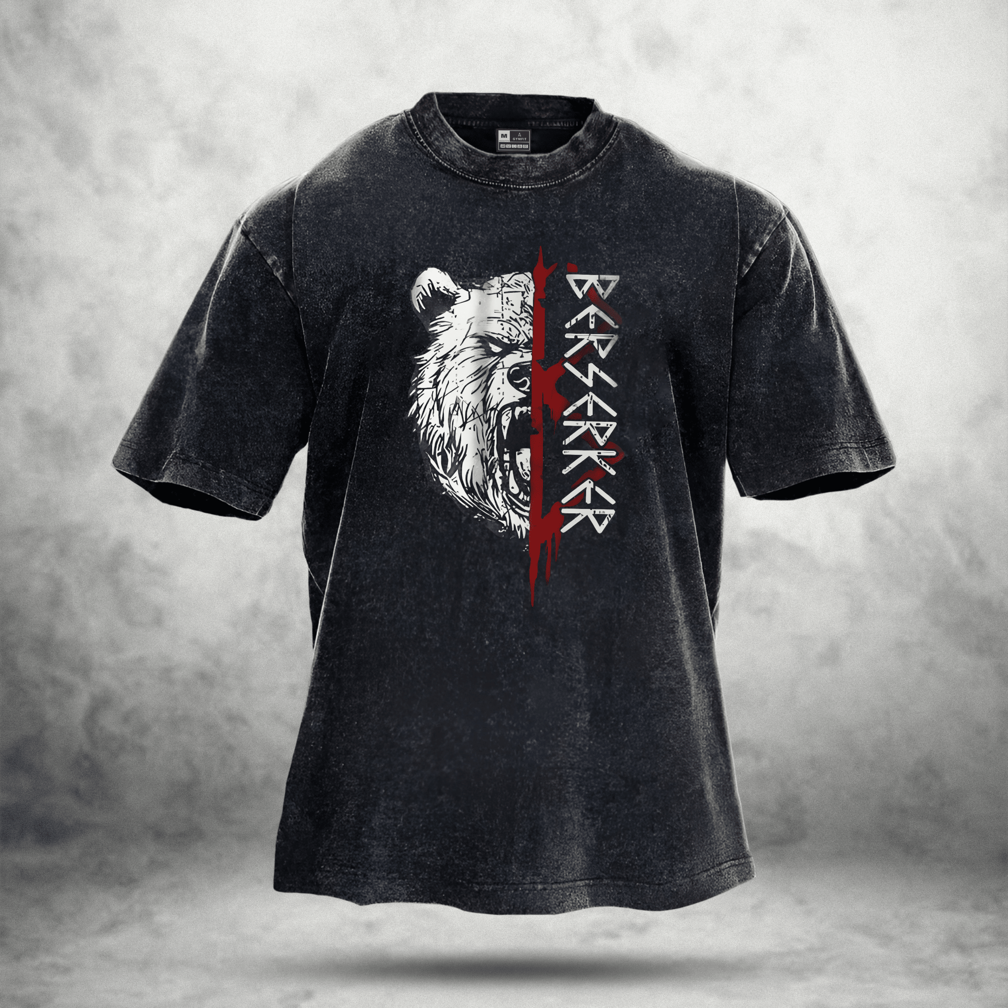 KOSZULKA BEAR RITUAL WASHED - Ironfit PL