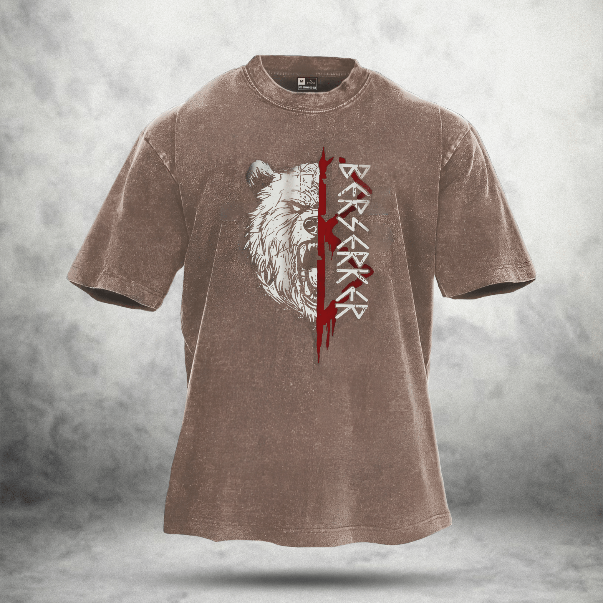 KOSZULKA BEAR RITUAL WASHED - Ironfit PL