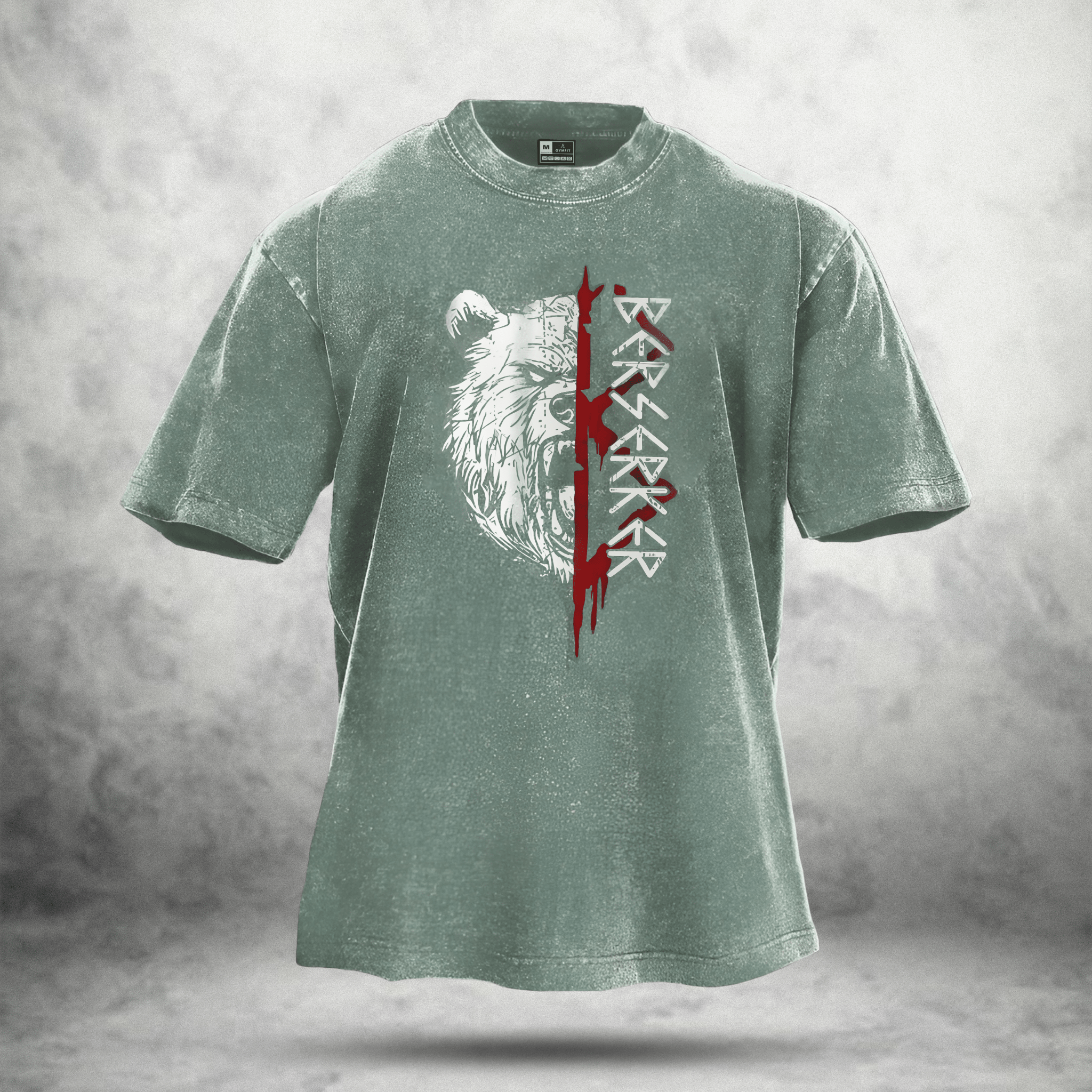 KOSZULKA BEAR RITUAL WASHED - Ironfit PL