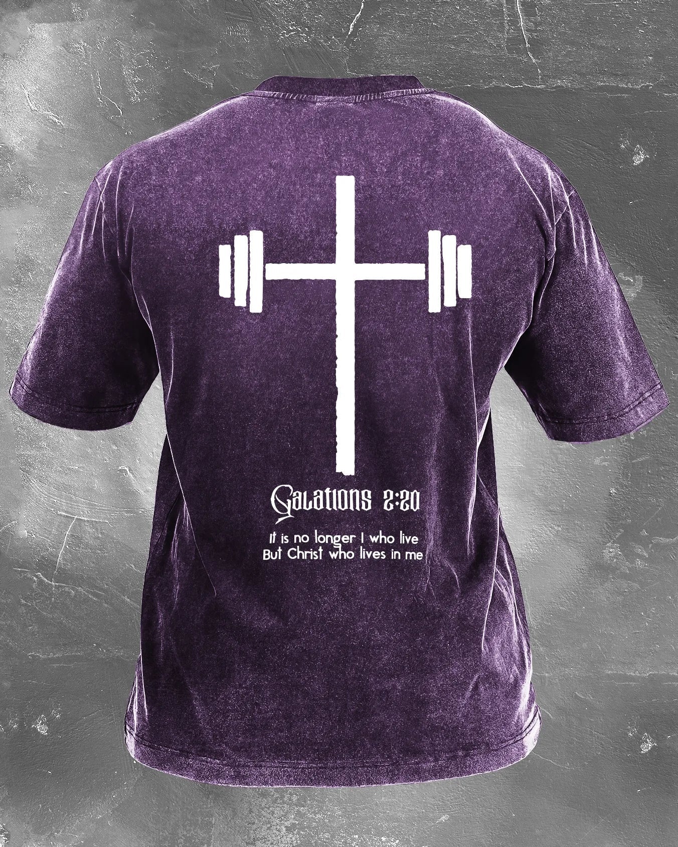 KOSZULKA CHRISTWHO LIVES IN ME WASHED - Ironfit PL
