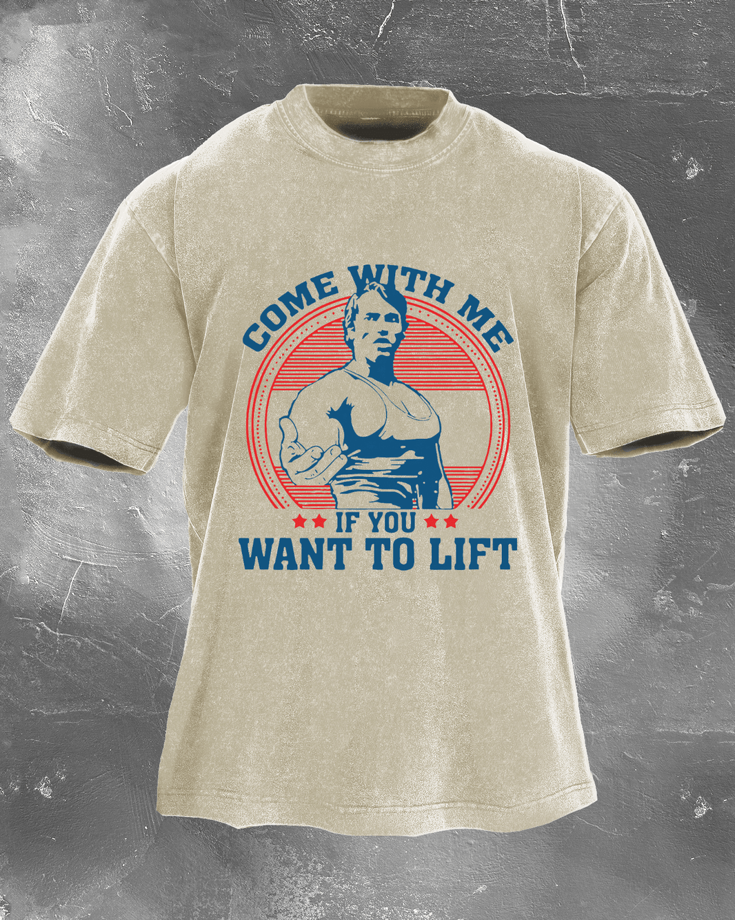 KOSZULKA COME WITH ME IF YOU WANT TO WASHED - Ironfit PL