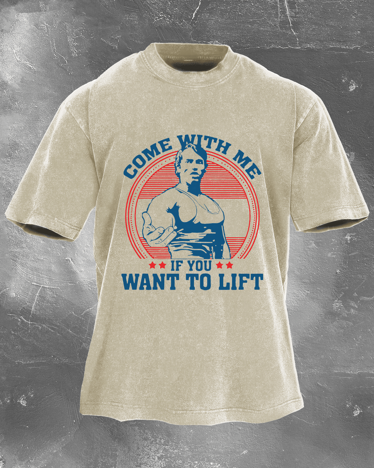 KOSZULKA COME WITH ME IF YOU WANT TO WASHED - Ironfit PL